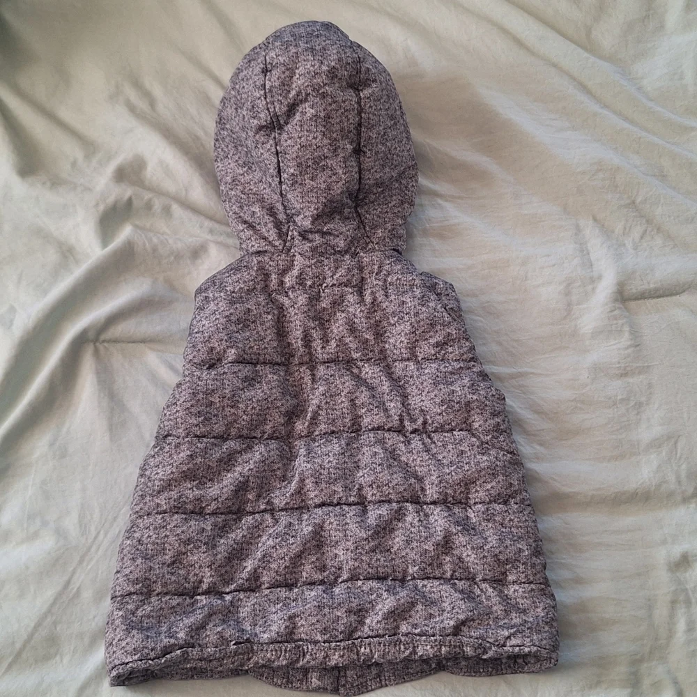 🏷 2/$12 Little Me Gray Vest With Fleece Inside - Picture 2 of 3